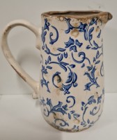 Keramikkrug blau H 18cm 15.00